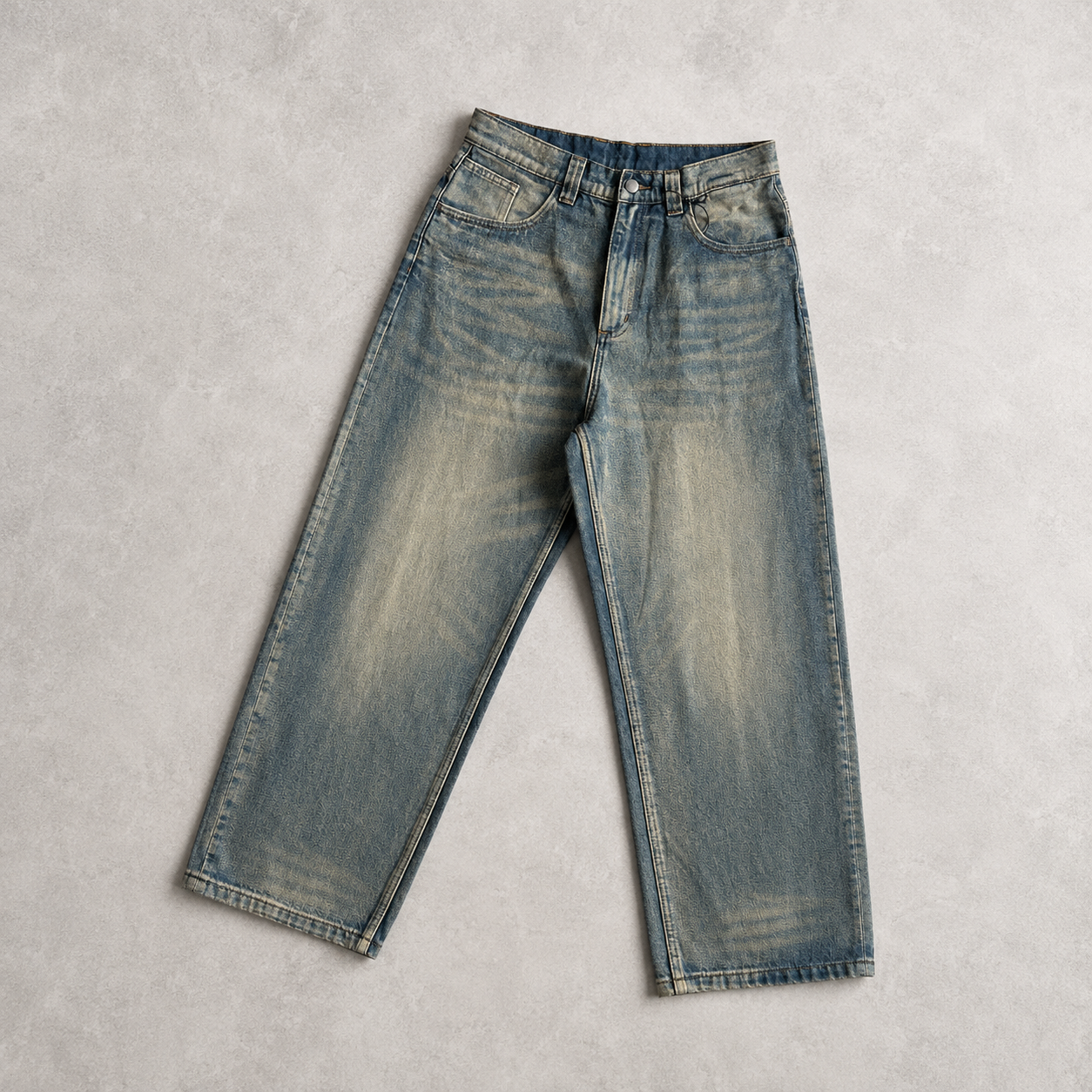 Carhartt Distressed Vintage Washed Blue Jeans image 5
