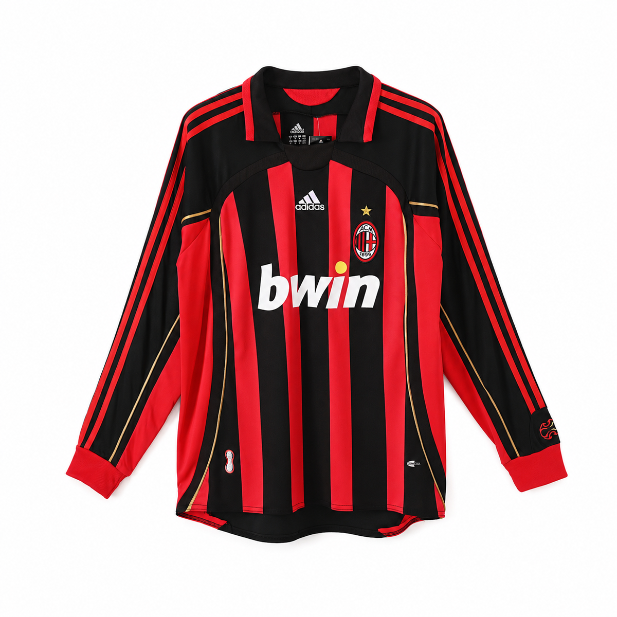 Retro Jersey AC Milan Home Long Sleeve 2006-07 image 3