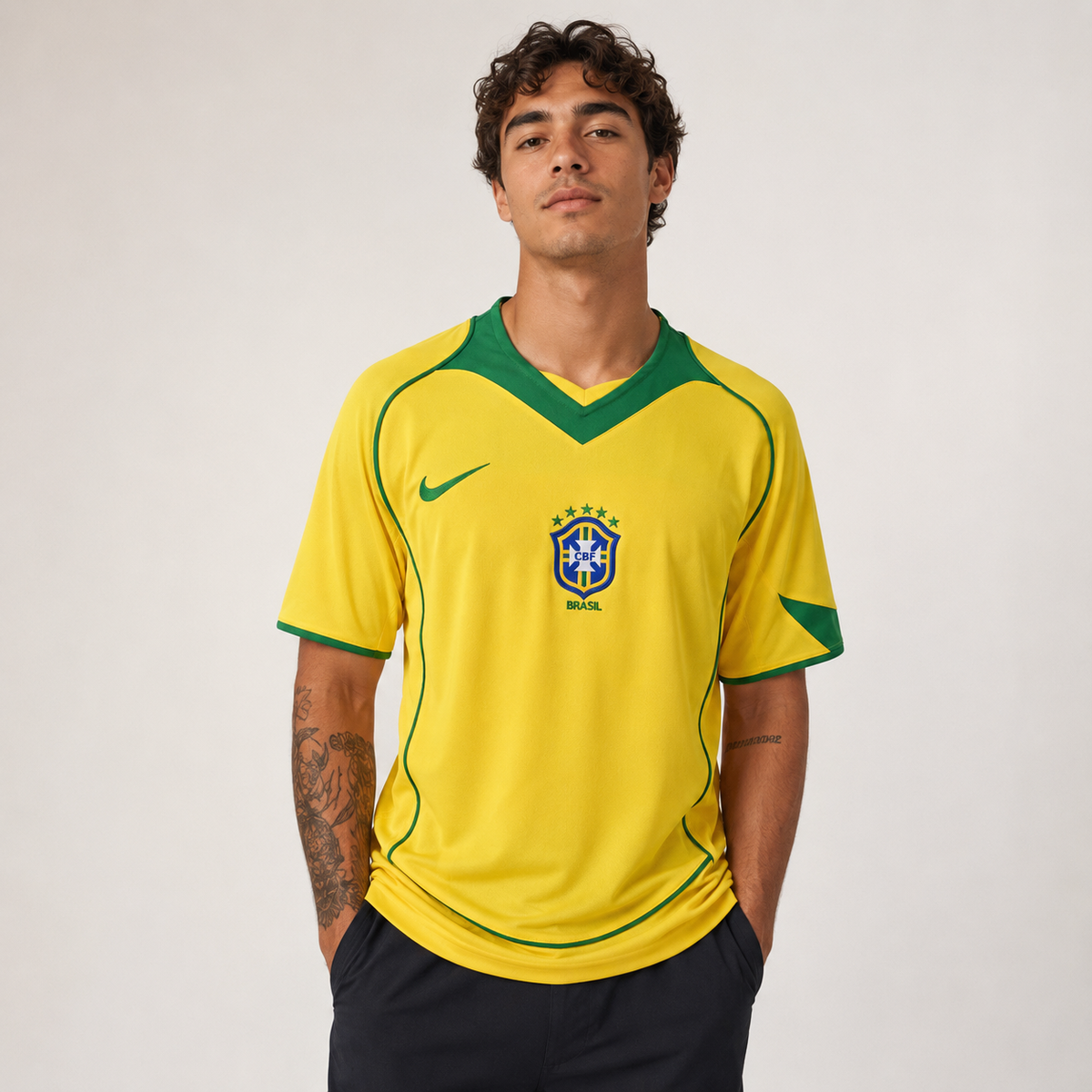 Retro Jersey Brazil World Cup 1994 image 3