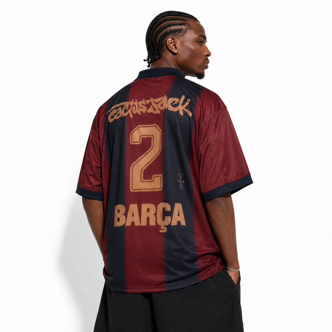 FC Barcelone Retro Jersey - Travis Scott Edition image 5