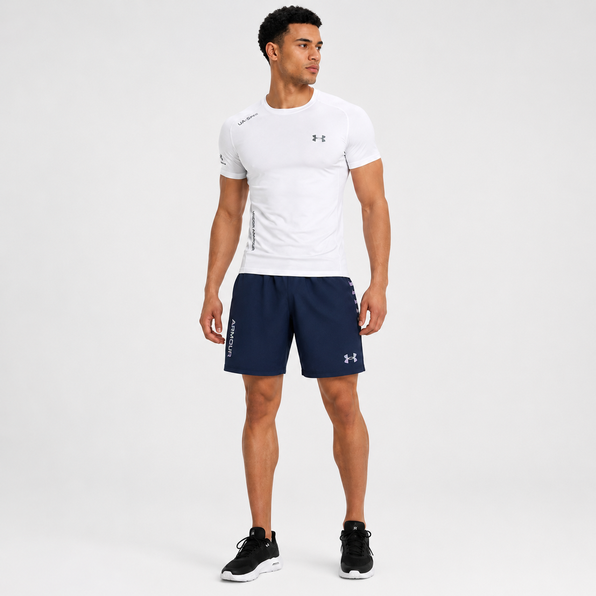 Tshirt Under Armour White Blue image 2