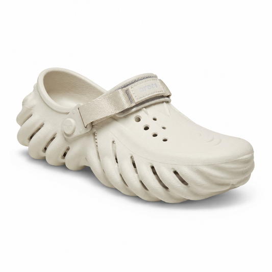 White Echo Crocs 1