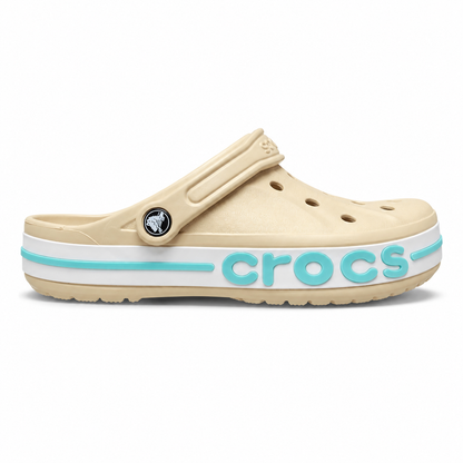 White Blue Crocs image 2