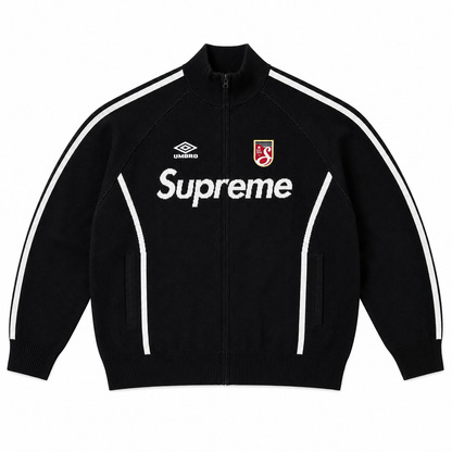 Supreme Umbro Zip Up Sweater Noir image 1