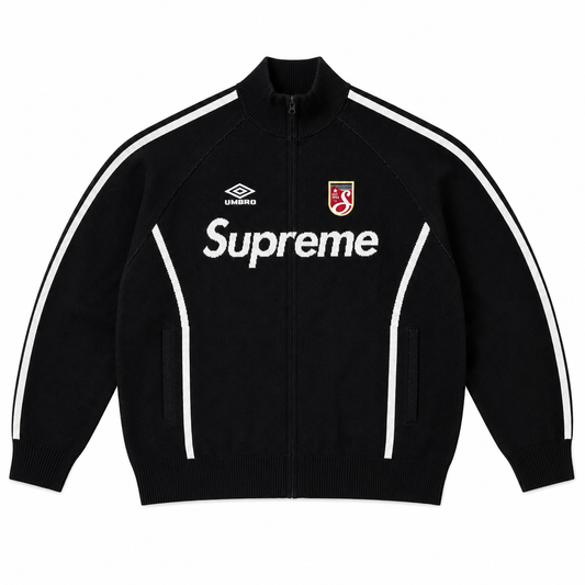 Supreme Umbro Zip Up Sweater Noir image 1