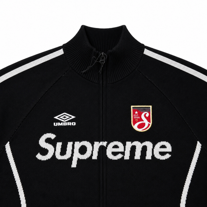 Supreme Umbro Zip Up Sweater Noir image 3