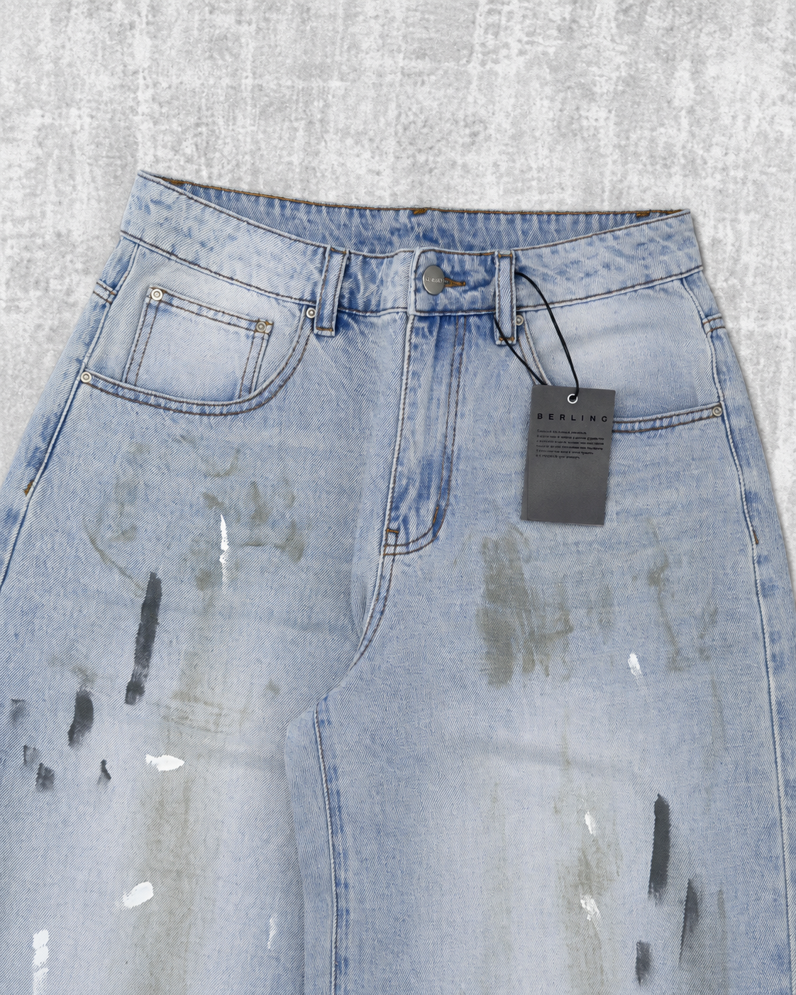 BerlinC grey unwashed Jeans image 3