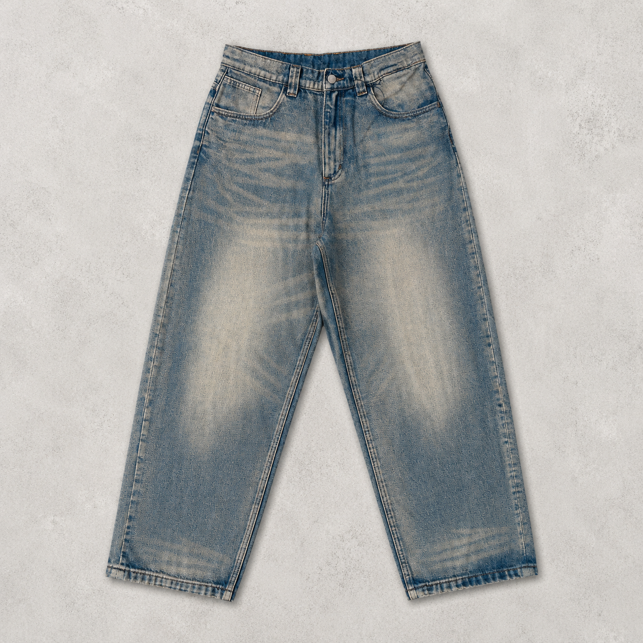 Carhartt Distressed Vintage Washed Blue Jeans image 1