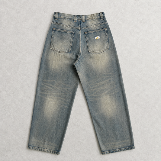 Carhartt Distressed Vintage Washed Blue Jeans image 2