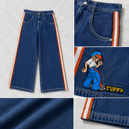 Jnco Orange Stripe Jeans image 1