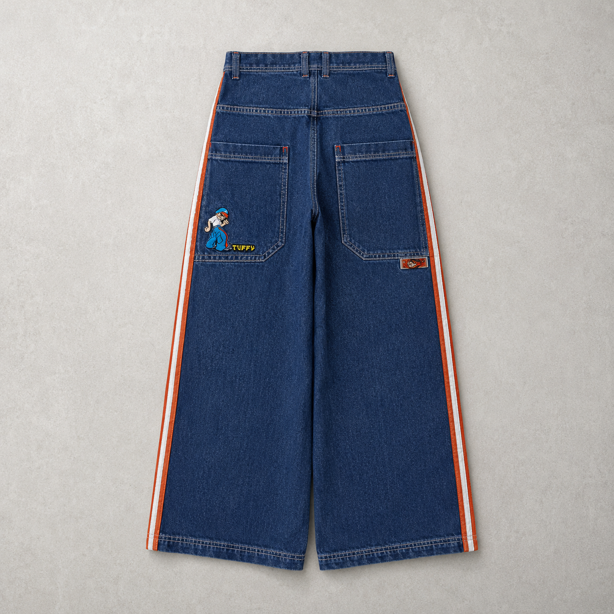 Jnco Orange Stripe Jeans image 2
