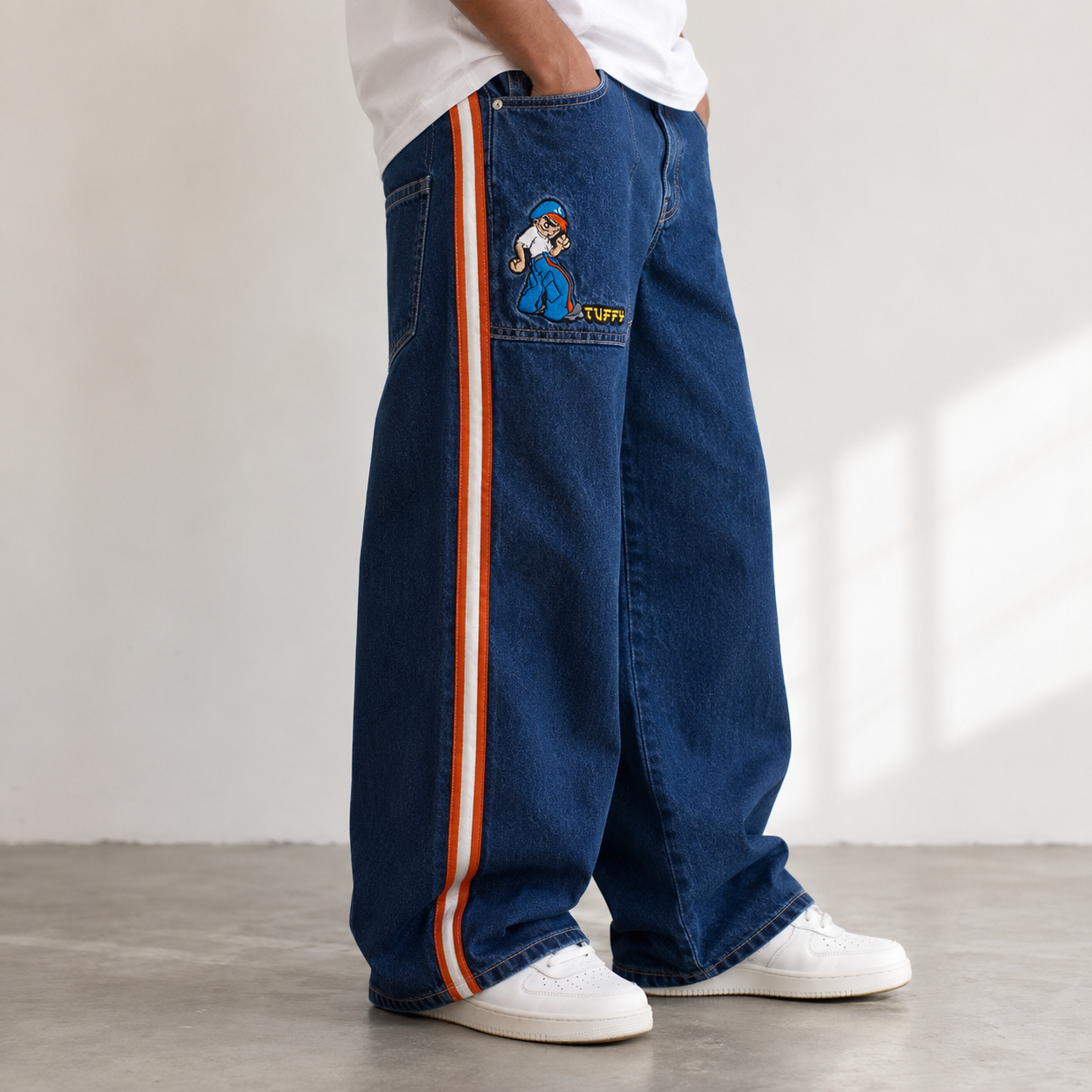 Jnco Orange Stripe Jeans image 3
