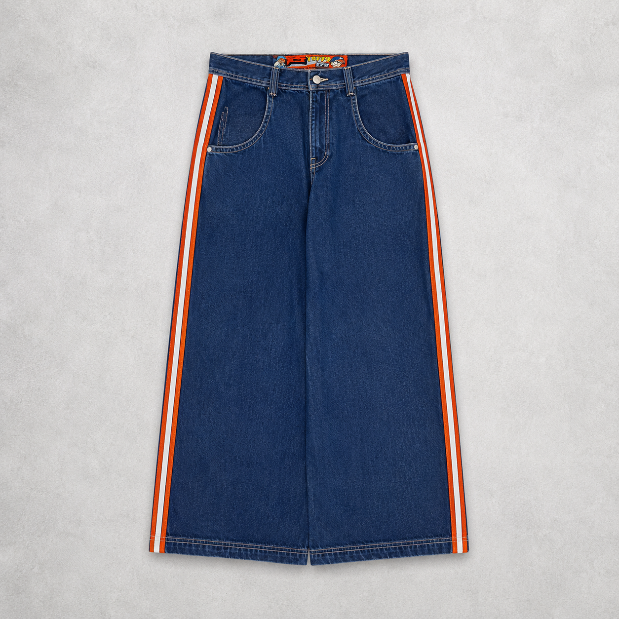 Jnco Orange Stripe Jeans image 4