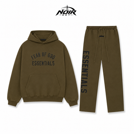 Fear of God Essentials Fleece II  Set Brown image 1