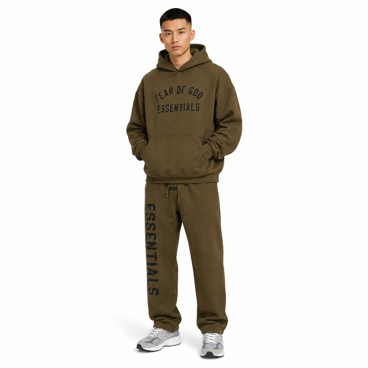 Fear of God Essentials Fleece II  Set Brown image 4