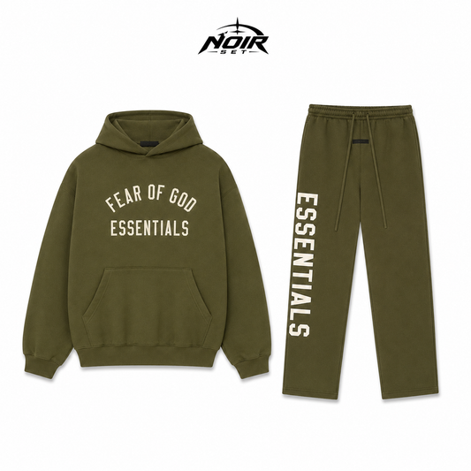 Fear of God Essentials Fleece II  Set Green image 1