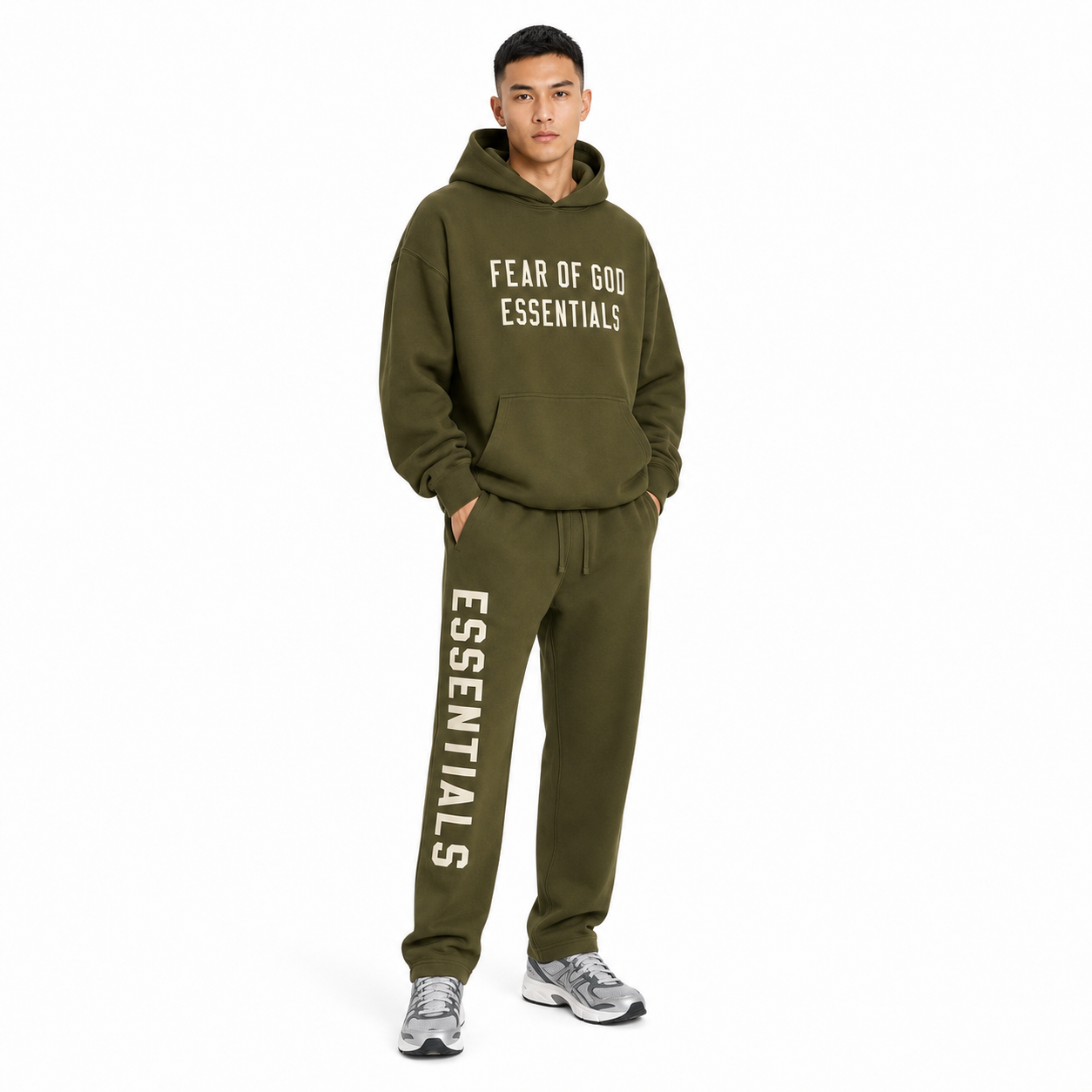 Fear of God Essentials Fleece II  Set Green image 4