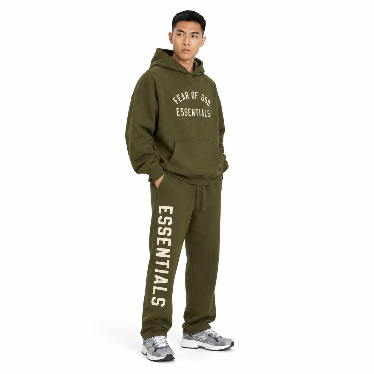Fear of God Essentials Fleece II  Set Green image 5