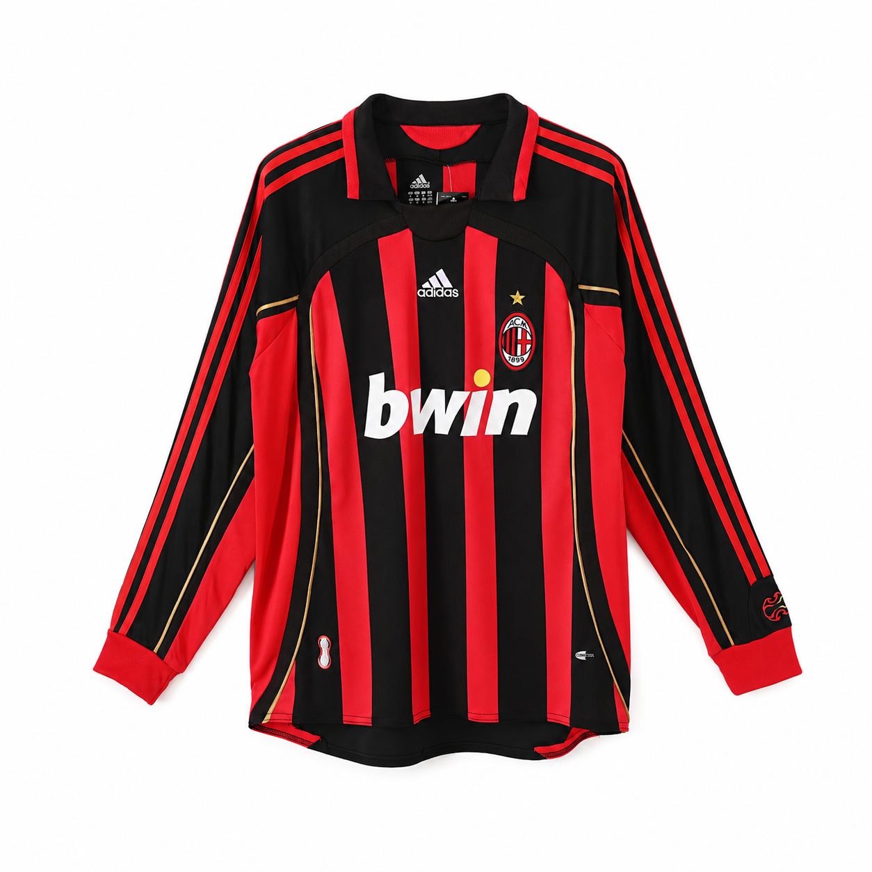 Retro Jersey AC Milan Home Long Sleeve 2006-07 image 3