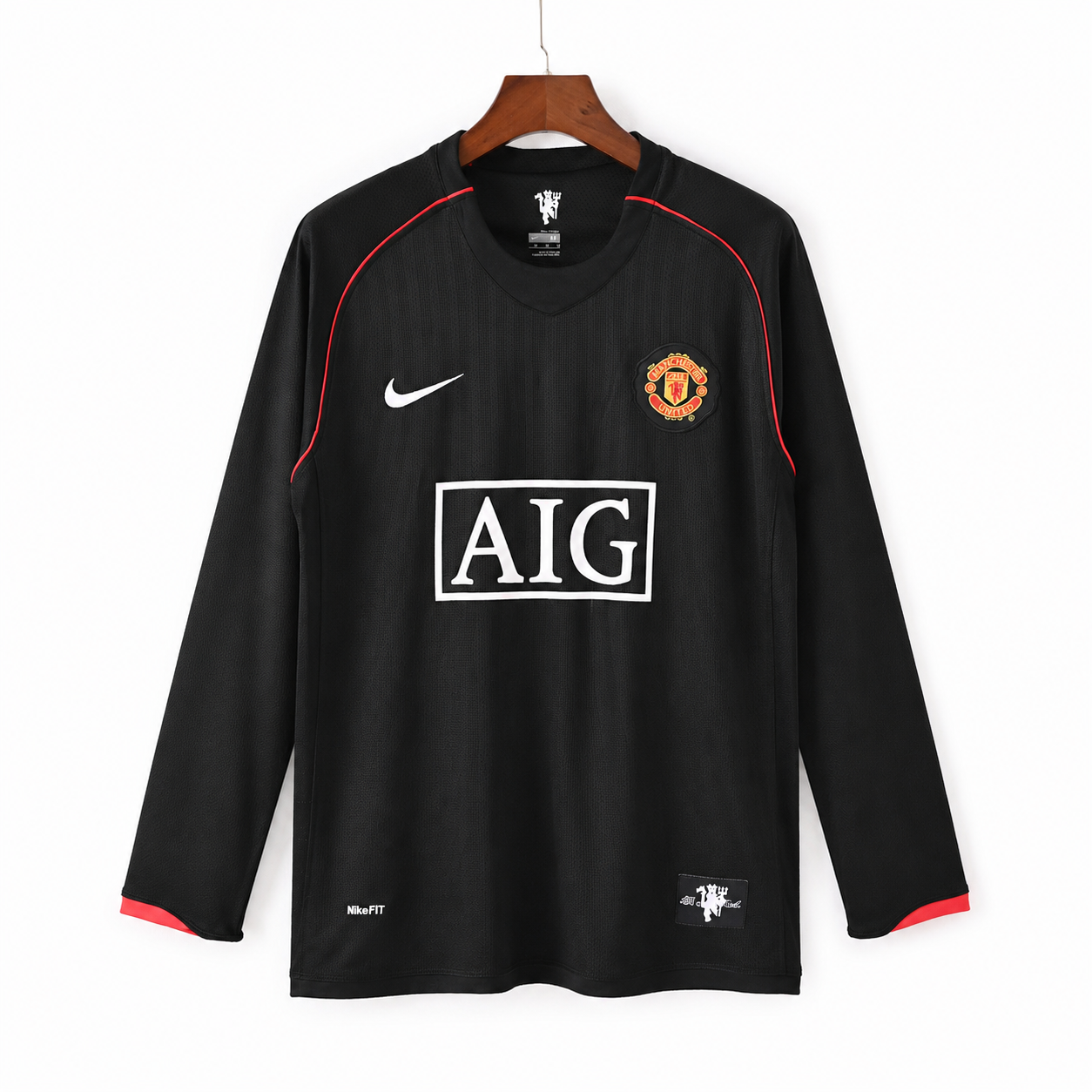 Retro Jersey Manchester United Home Long Sleeve 2007-08 image 1