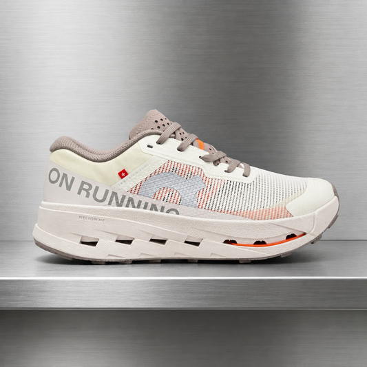 On Cloudmonster White Grey Orange 1
