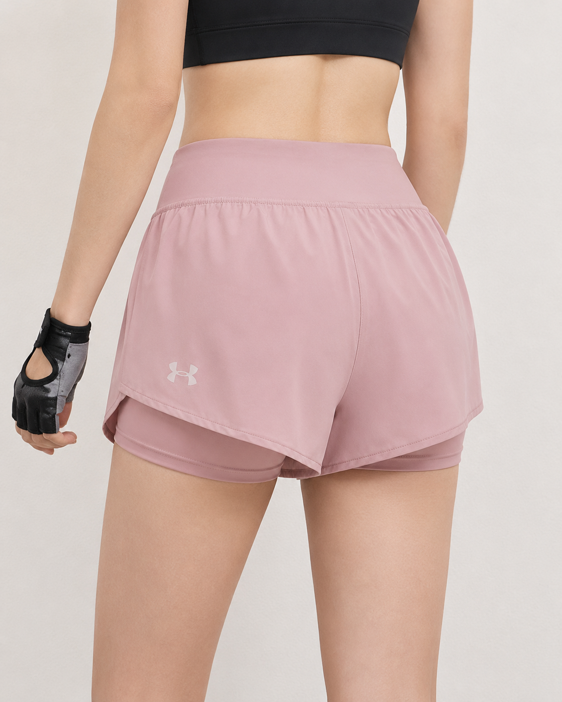 Short Under Armour Women - Coloris - Rose, Gris, Noir image 3