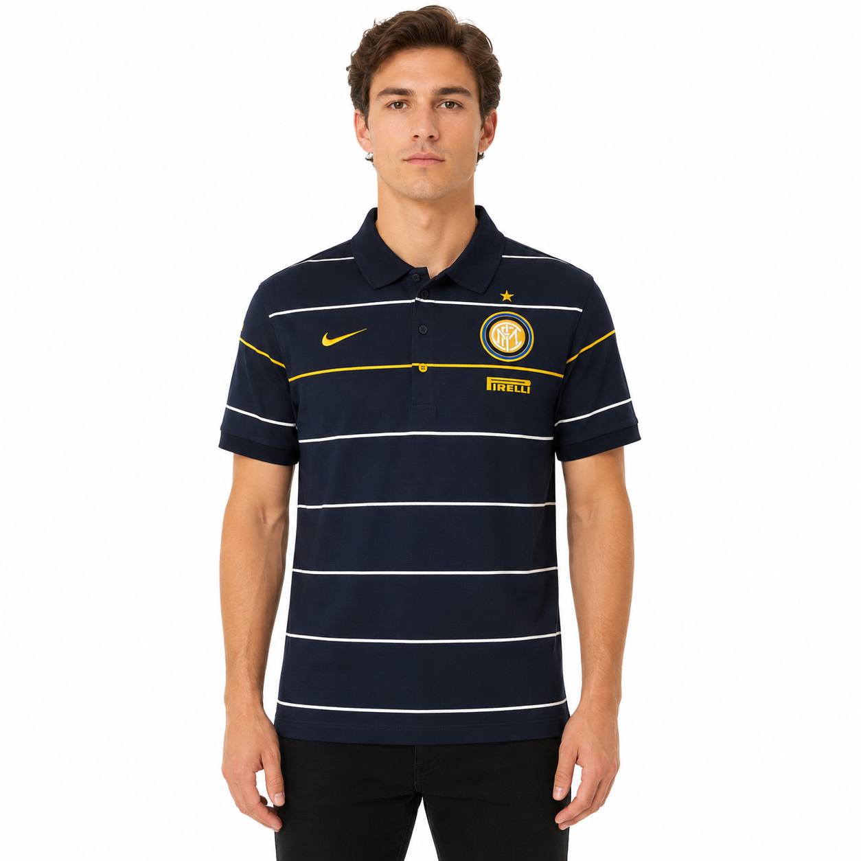 Nike vintage milan polo shirt image 3
