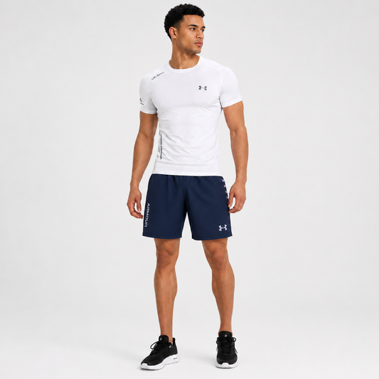 Tshirt Under Armour White Blue image 2
