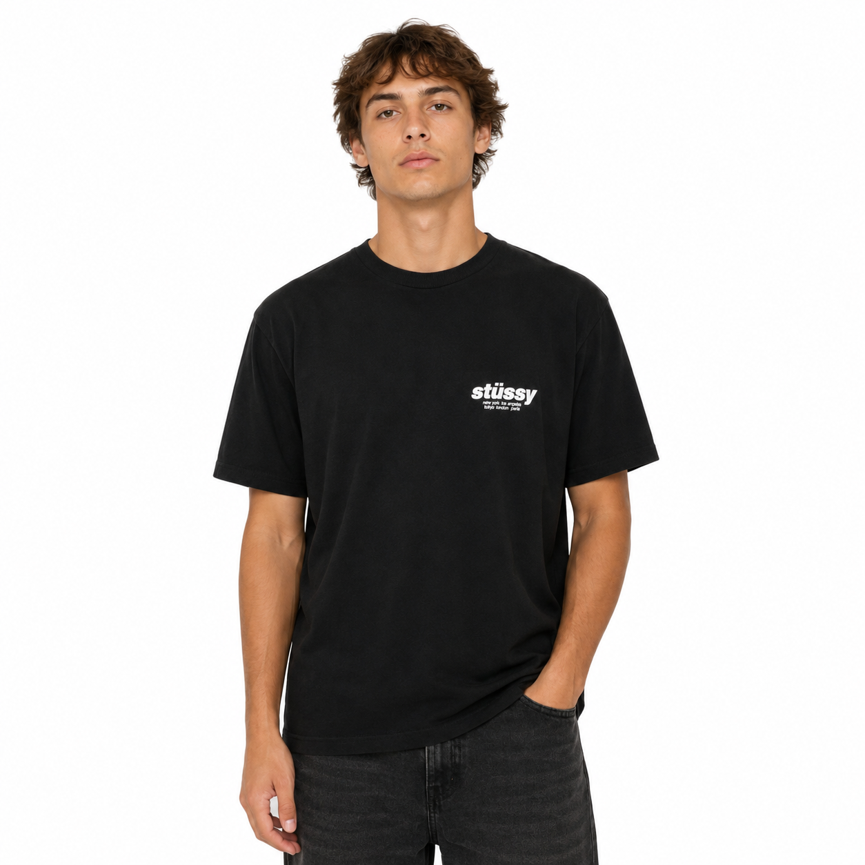 Tshirt Stussy Rollers noir image 3